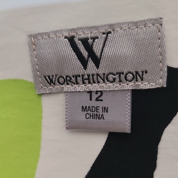 WORTHINGTON Women's Floral Patterned Pencil Skirt -Size‎ 12 - Picture 11 of 12